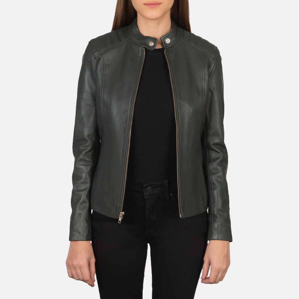 100% genuine store leather women’s jacket